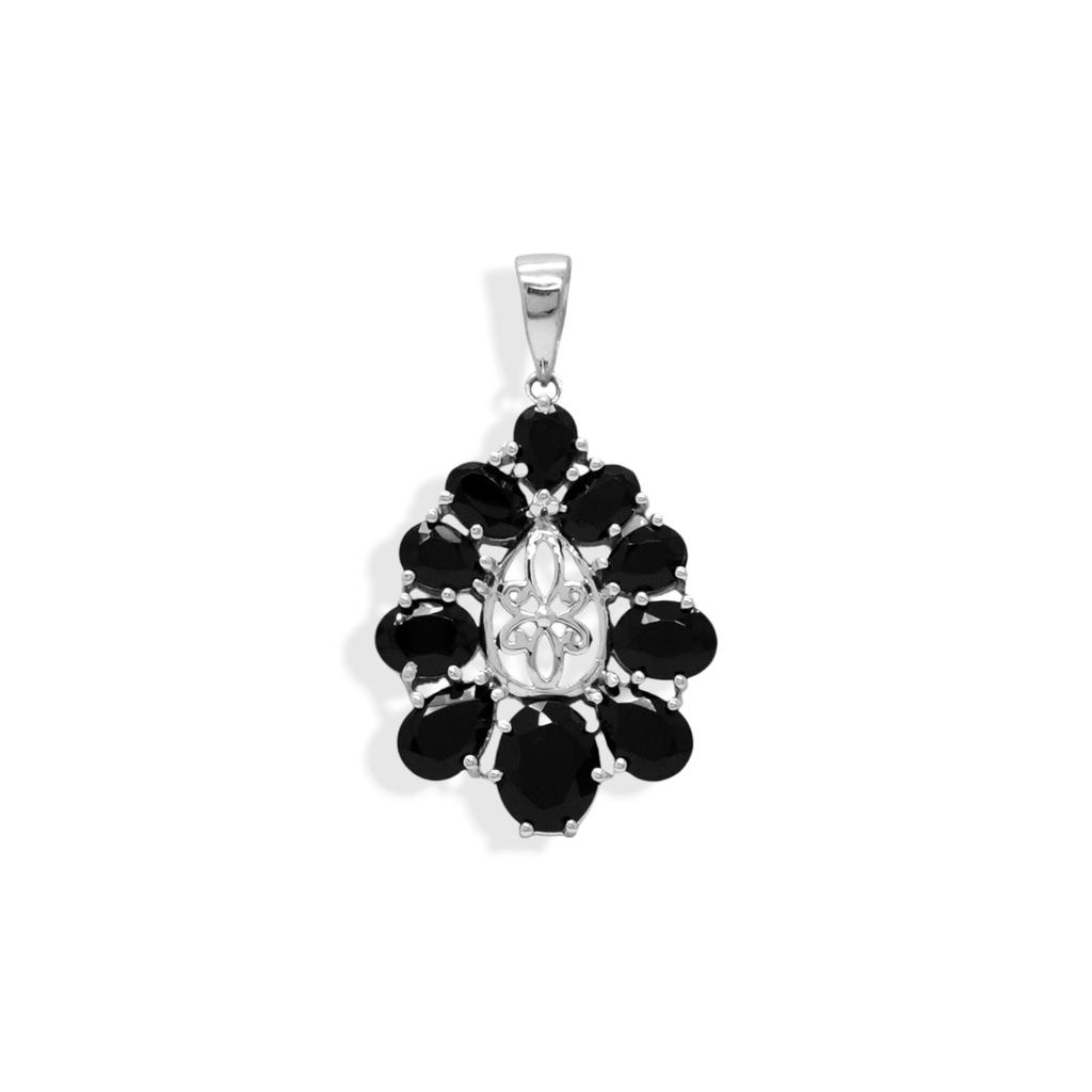 Natural Amethyst 925 Sterling Silver Teardrop Pendant