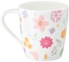 NARUMI Styles Cafe Mug, 290cc, Pink Flower Design, Cute, Microwave and Dishwasher Safe, Gift Boxed, 51198-2697