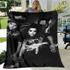 Coperta stampata della band Tokio Hotel Coperta calda per bambini Coperta in flanella morbida e accogliente Coperta per divano letto Coperta da viaggio Regalo di compleanno