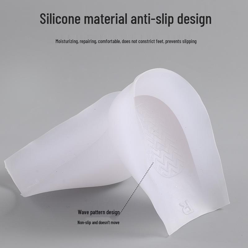 Transparent Silicone Height-Increasing Pads: Non-Slip, Slim Inner Shoe Inserts for Men and Women, Influencer-Style