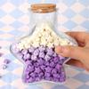 DIY DIY Stars Wishing Bottle Glass Bottle with Shiny String Lights Lucky Star Paper Folding Strips Decorative Rainbow Color