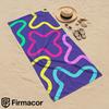 Neon Wavy Line Cartoon Anime Beach Towel Microfiber Quick Dry Super Absorbent Soft Bath Towel for Kids Adults Travel