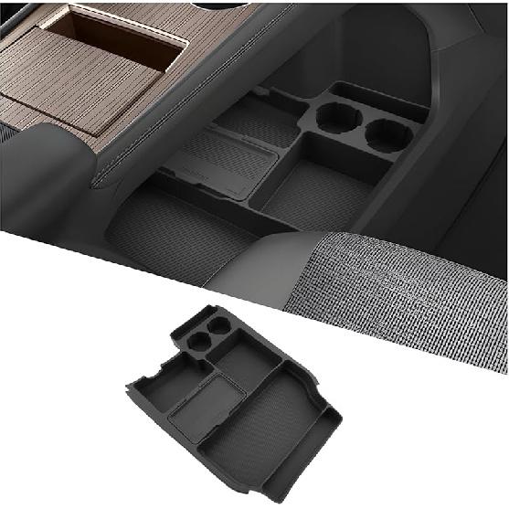 2025 4Runner Center Console Organizer for 2025 6th Gen Toyota 4Runner Accessories ABS Material Armrest Console Glove Tray Compatible with 2025 Toyota