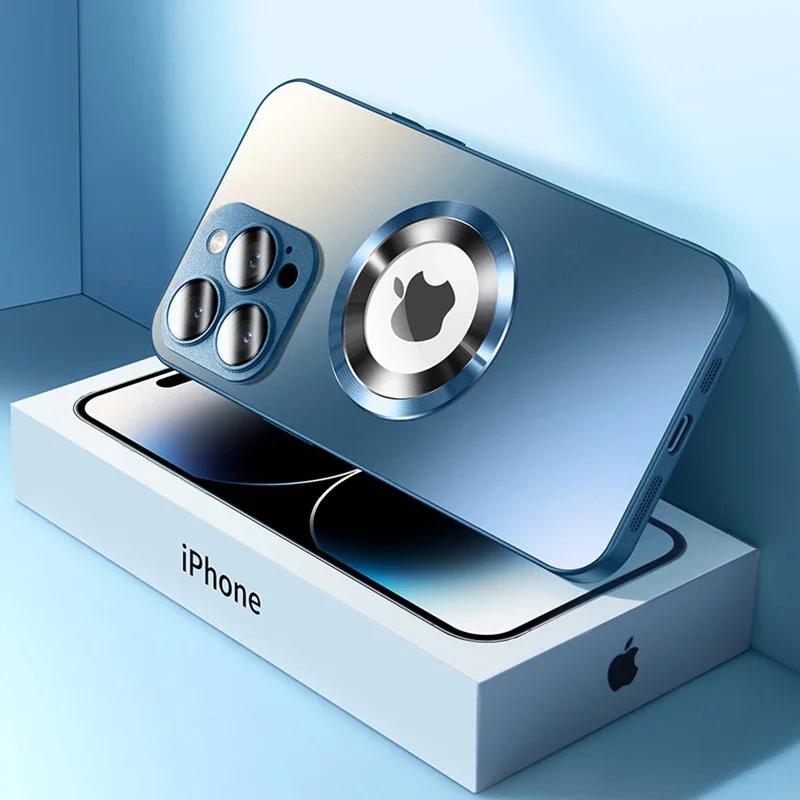 Luxury Magnetic For Magsafe Case For iPhone 17 16 15 Pro Max 14 13 12 11 Camera Protection Shockproof Wireless Charging Cover