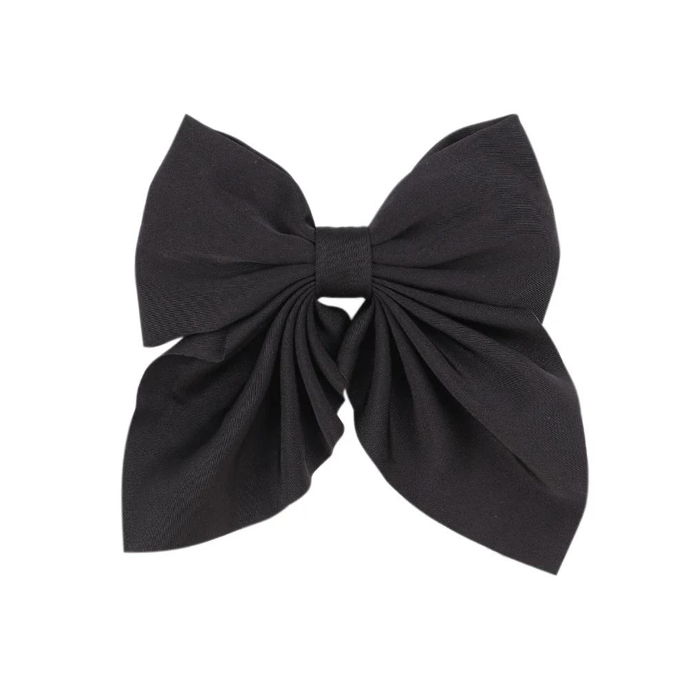 Elegant Floral Cotton Kids Bows Spring Butterfly Hair Clip Print Barrette For Women Girls Sweet Hairpin Accessories