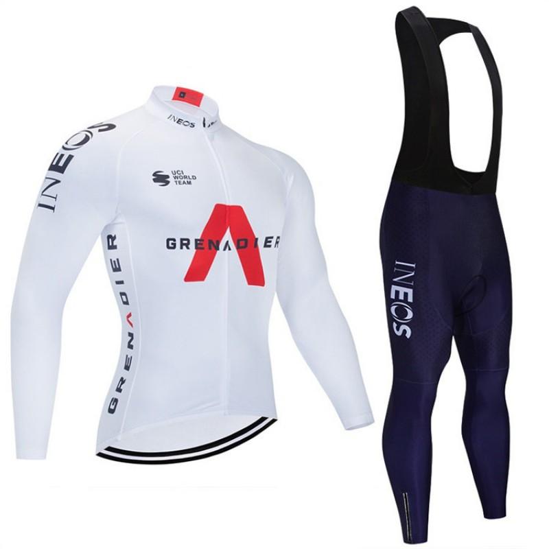 Mens Long Sleeve Cycling Jersey Bib