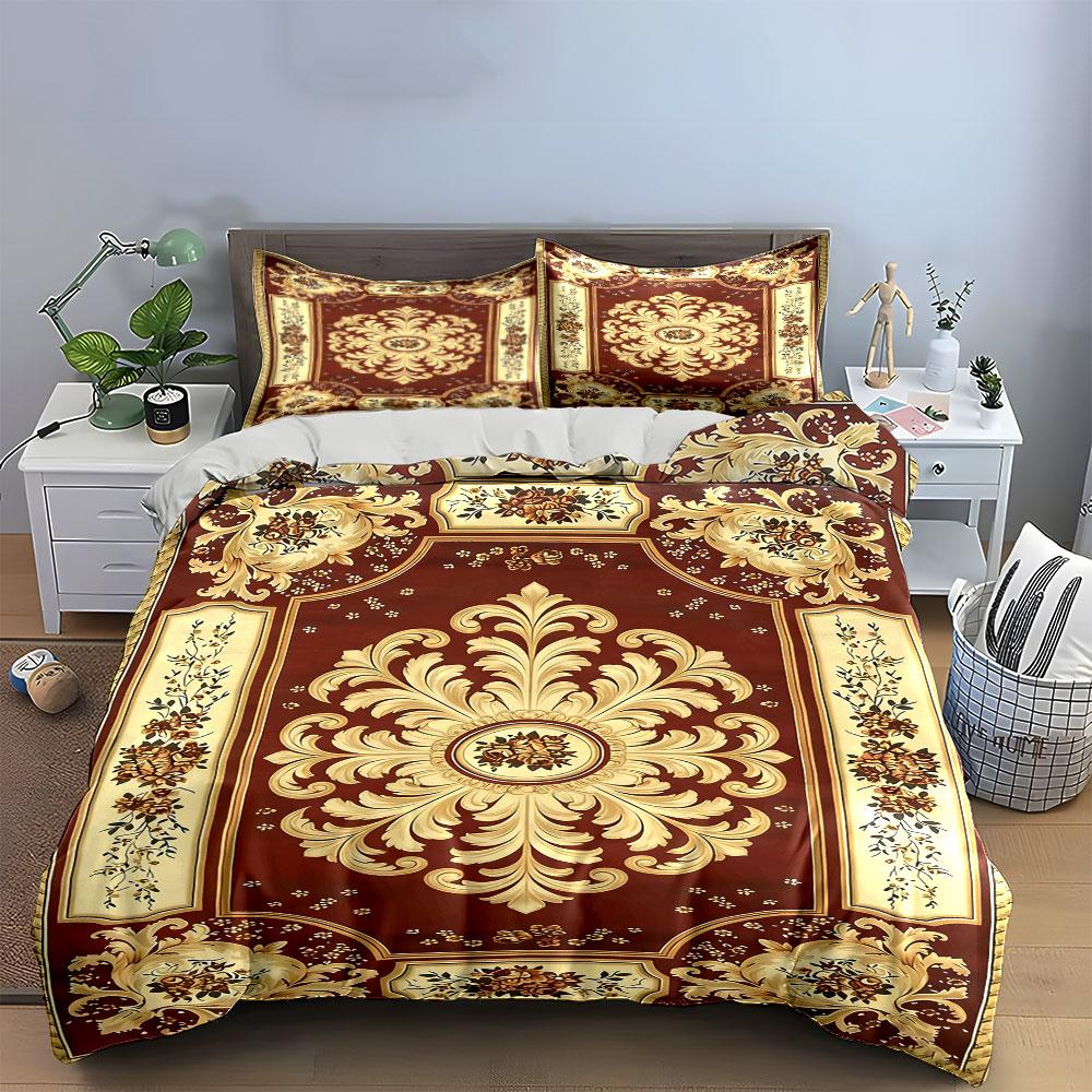 Floral and ornate motifs. Bedding sets Duvet cover sets Duvet covers Pillowcases(1 * Duvet Cover 2 * Pillowcases without duvet insert)