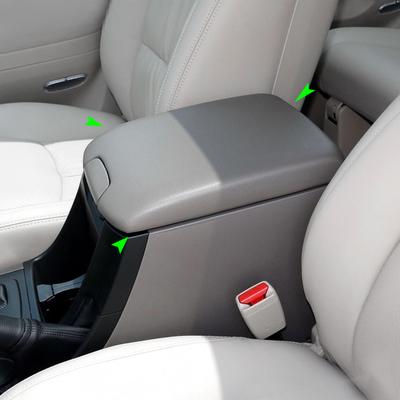 Car PU Leather W/ Sponge Center Control Armrest Pad Cover Sticker Trim For Toyota Prado 2002 2003 2004 2005 2006