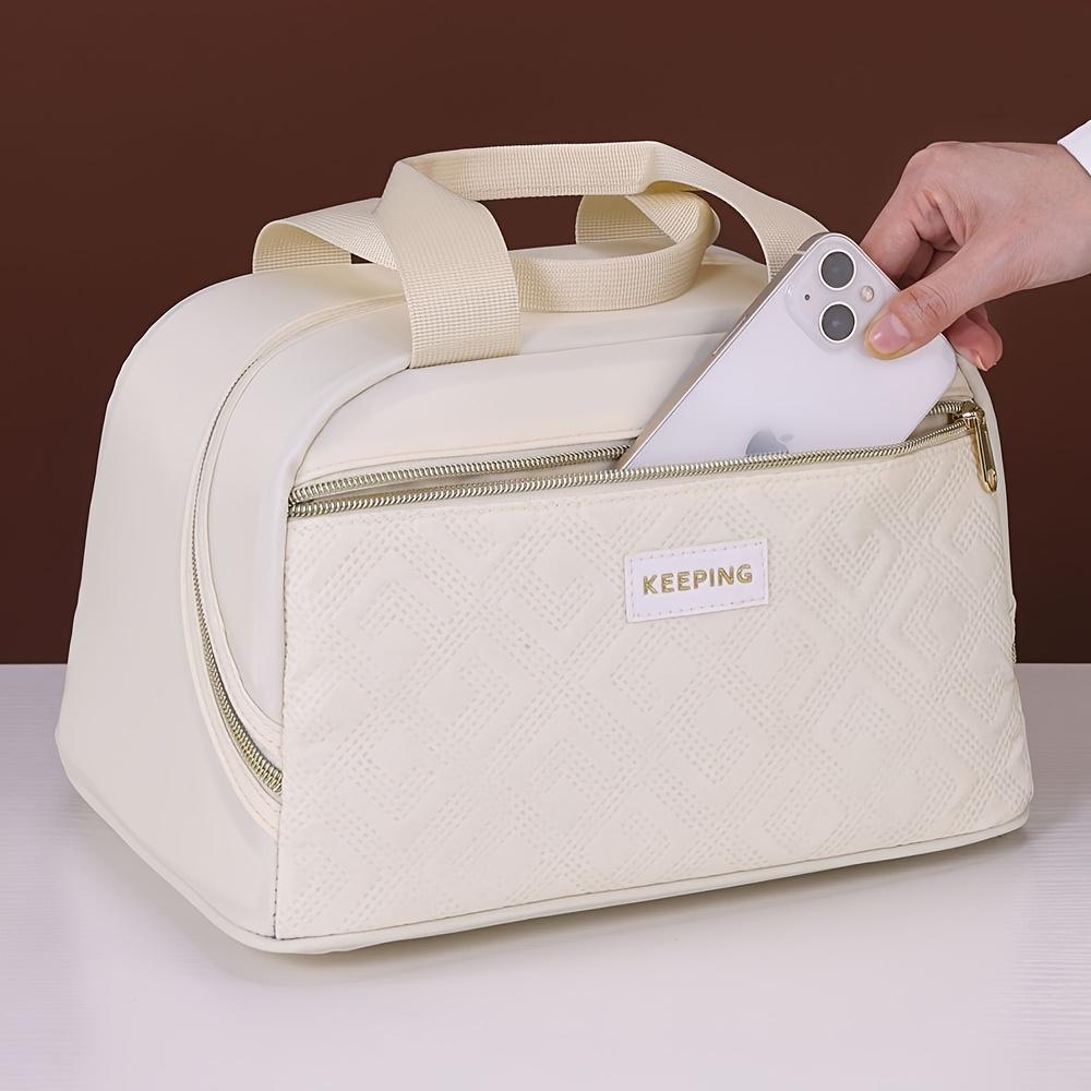 Non Food Contact 1pc New Style High Appearance Level Hand Held Lunch Box Bag for Carrying Food To Work, Insulated Lunch Bag, Picnic Insulated Bag