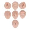 Medium Skin Tone Silicone Flexible Model Body Part Displays Set Simulation Body Pierce Tool Kit for Practice