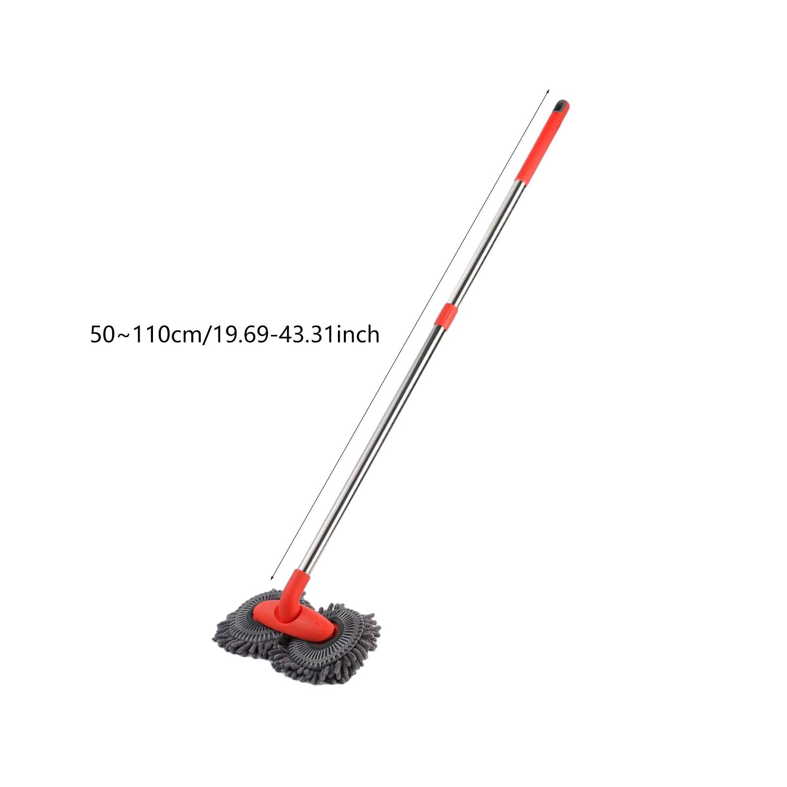 

Car Wash Mop Double Head Brush with Adjustable Pole Car Cleaning Detailing Wash Brush Microfiber Duster Washing Detailing Cars