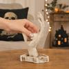 Collectible Eye-catching Candle Holder Resin White 1 Pc