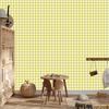 Wallpaper Fabric pattern cream and yellow, clear detail 50x1000