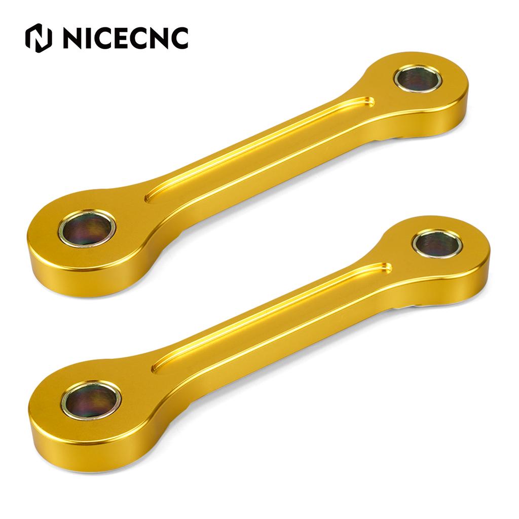 NICECNC For Suzuki DRZ400 DR-Z 400 2000-2024 Motorcycle Aluminum Lowering Link Lower 250MM For Kawasaki KLX400 2000-2019
