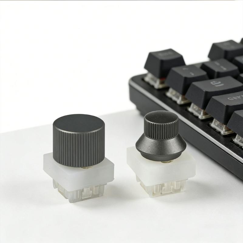 User Friendly Control Capacity Knob Switches for GK980 GK75 Keyboards Including Rapid Attachment Design