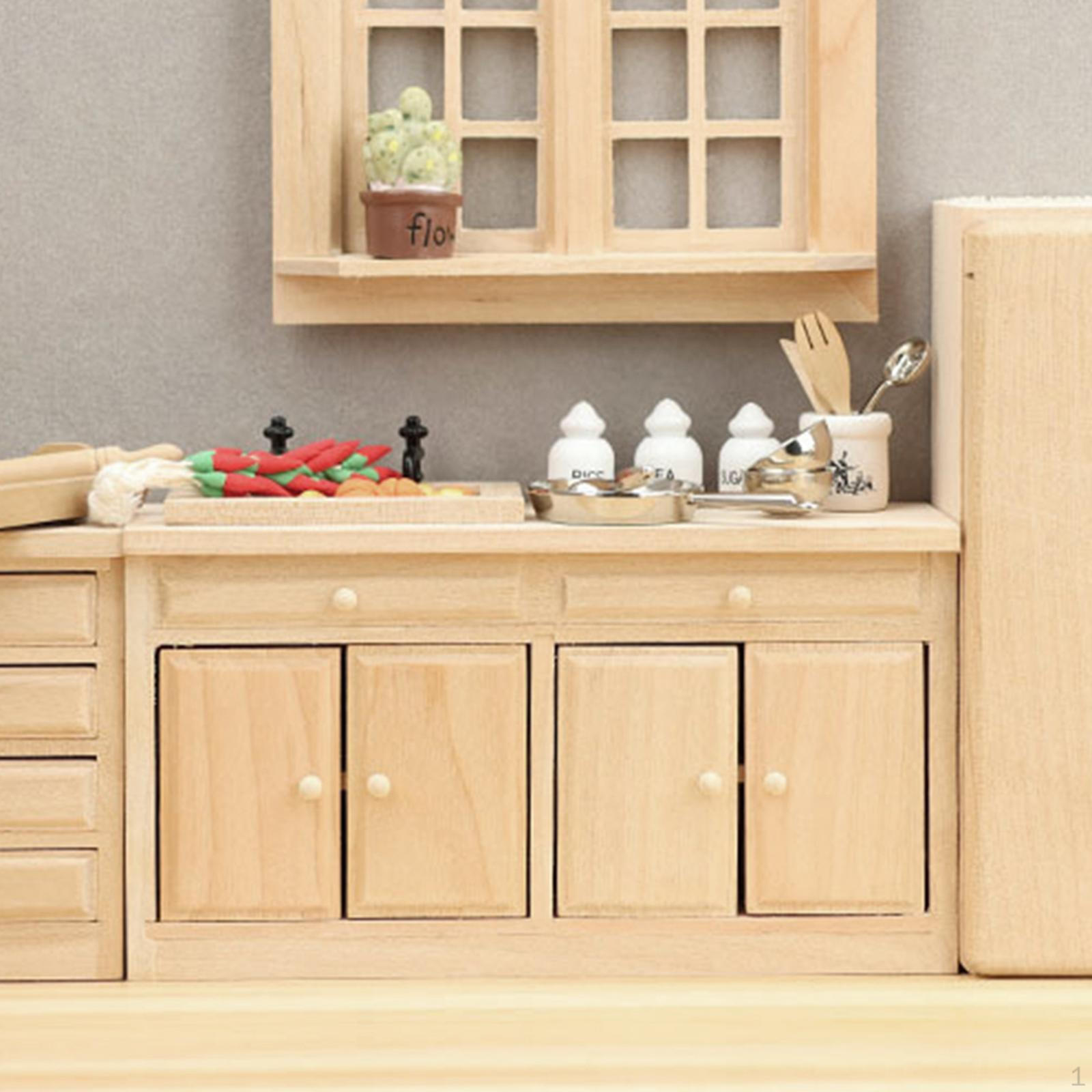 

1/12 Кукольный Дом Мебель Шкаф Модель Игрушка Микро Сцена Портативный Имитация Деревянного Шкафа для 14.1cmx4.8cmx8cm