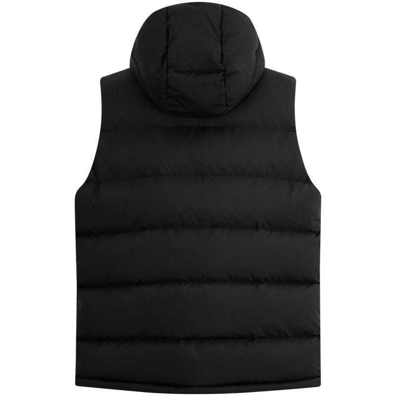 Calvin Klein Waterproof CK Sports Embroidered Duck Down Quilted Hooded Vest Men Vest Space-Black GMF4O502