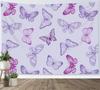 Butterfly Wall Hanging Spring Plant Floral Butterfly Tapestry for Living Room Party Beach Picnic Blankets Tablecloths Wall Decor