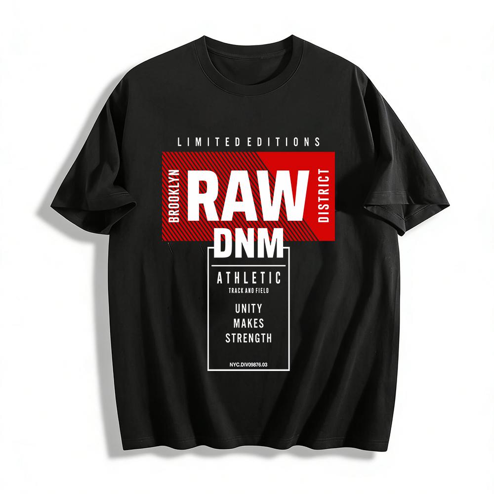 Raw District Brooklyn Graphic Print Casual Tee Pure cotton T-shirt XXS
