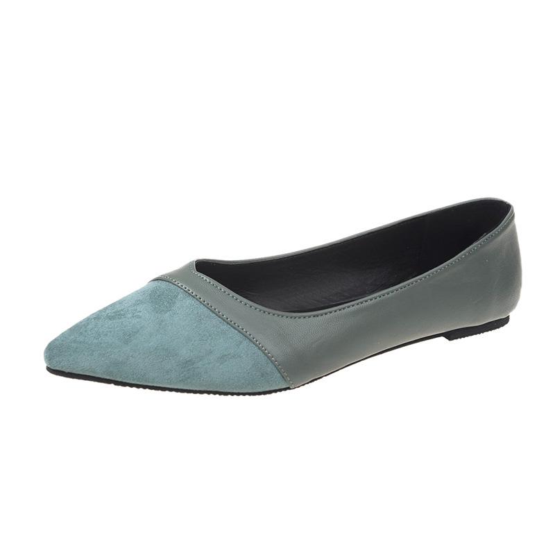 2024 Women s Large Size Pointed Toe Flats - Soft Sole Moccasins, Shallow Cut 38