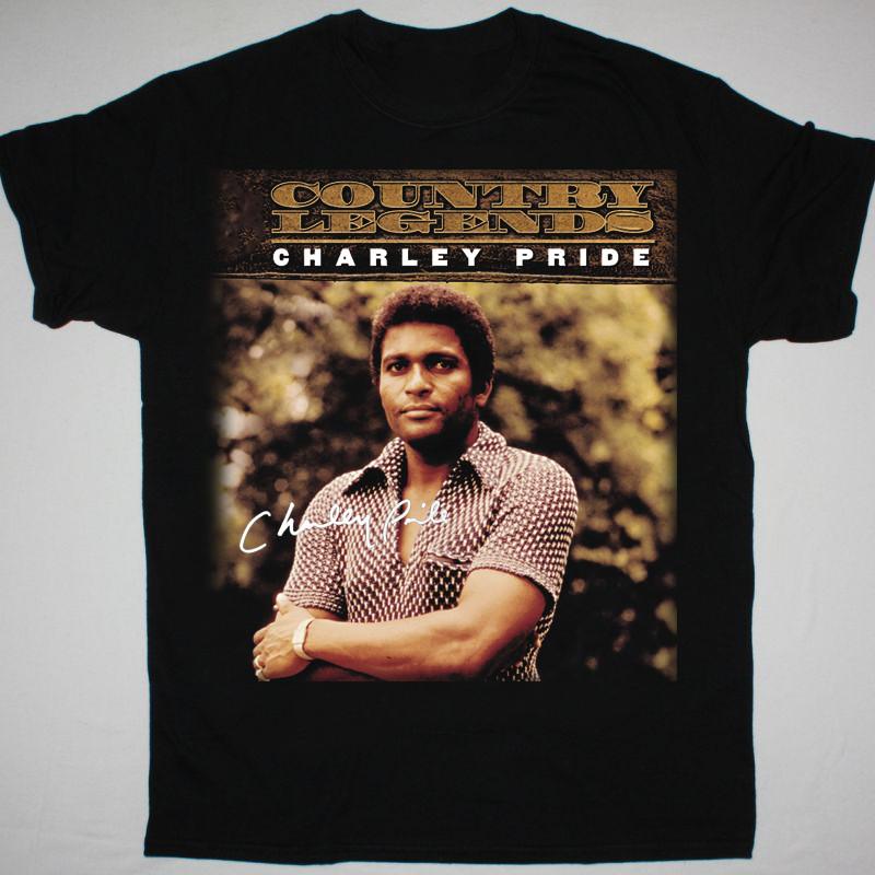 Vtg Charley Pride Signature Cotton Black All Size Unisex Shirt DI147 Unisex T-Shirt XXXL