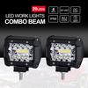 4" Inch 60W 20Led Work Light Flood Spot Combo Off-Road Driving Fog Lamp Boat Suv