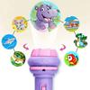 80 Patterns Illuminated Projection Led Flashlight Baby Puzzle Teaching Cognition Early Knowledge Animal Pattern Bedtime Story
