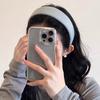 Women Headband Wide-Brimmed Sponge Filling Soft Suede Texture Hair Hoop Autumn Winter Versatile Hair Accessory