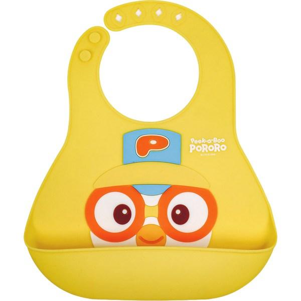 

Peekaboo Pororo детский силиконовый нагрудник, желтый, 1 шт., 1 шт.