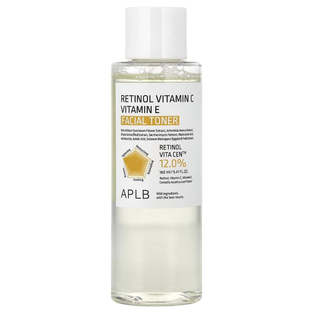 APLB, Retinol Vitamin C and Vitamin E Facial Toner, 160ml (5.41 fl oz)