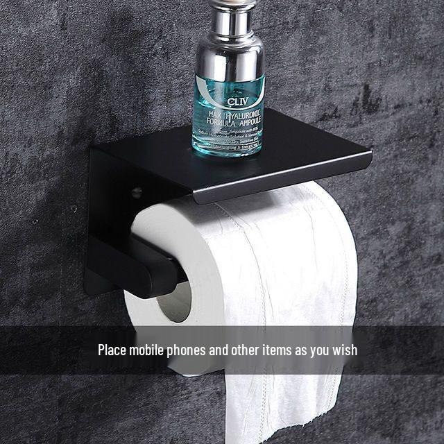 No-Drill Stainless Steel Hotel Toilet Paper Holder 304