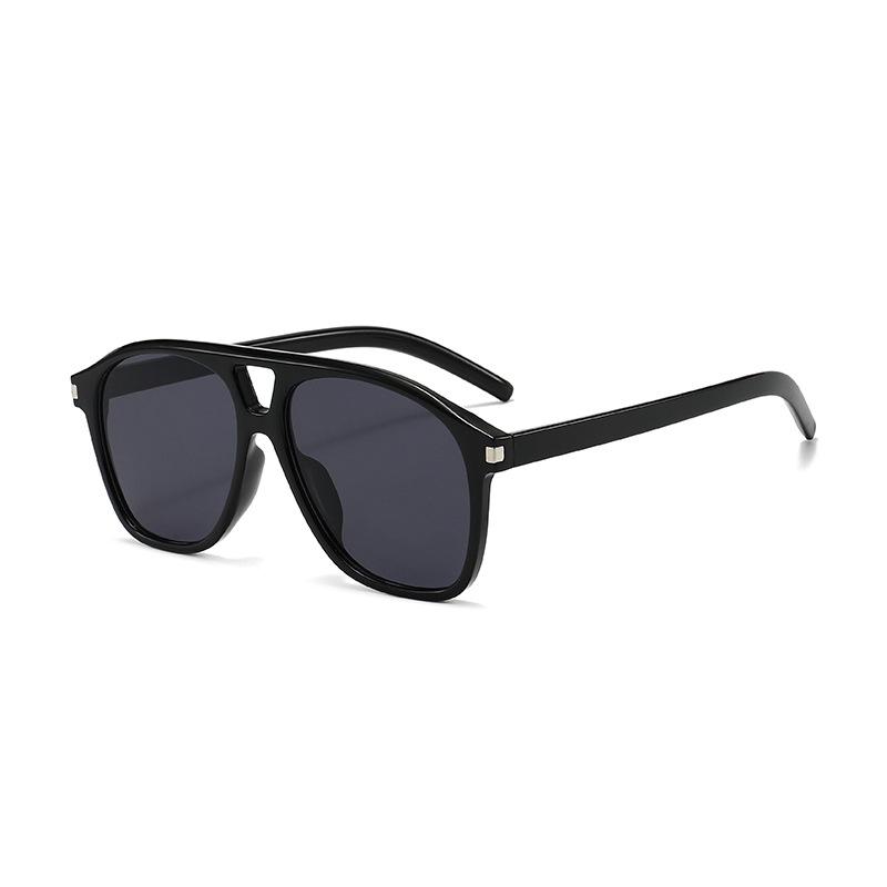 Frog-Frame Sunglasses Luxurious Double-Bridge Aviator Large Frame Comfortable Outdoor UV400 Sun Glasses Classic Driving Shades