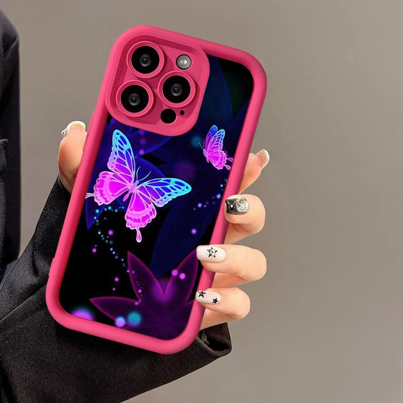 Color Butterfly Creative Application iPhone17PorMax Phone Case 17 Apple 16 Frosted 15/14 Factory 13