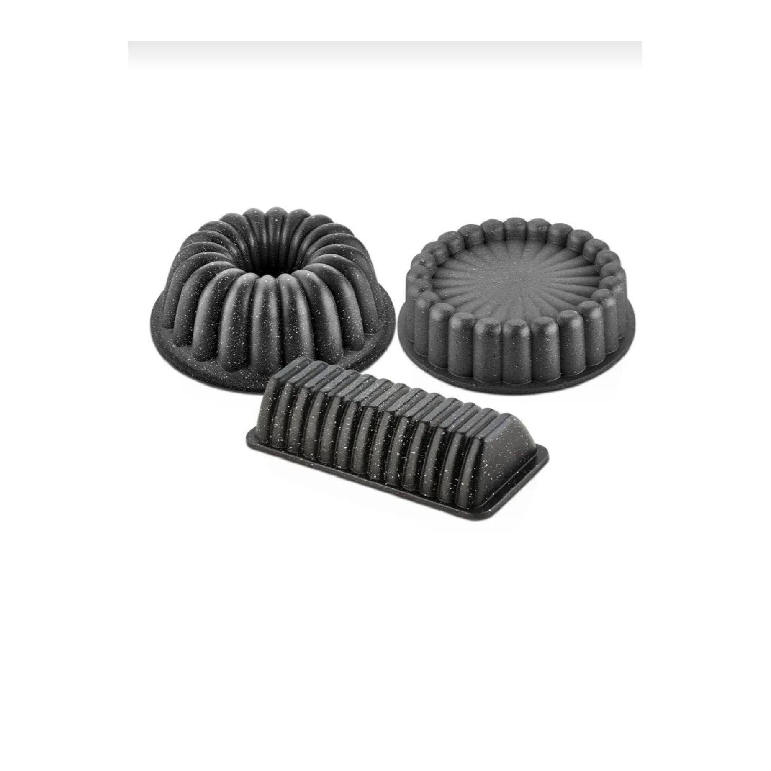 

Casting Granite 3-piece Cake Mold Set чорний