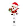 Snowman Elk Christmas Badge Reel Santa Claus ID Card Holder  Doctor Student
