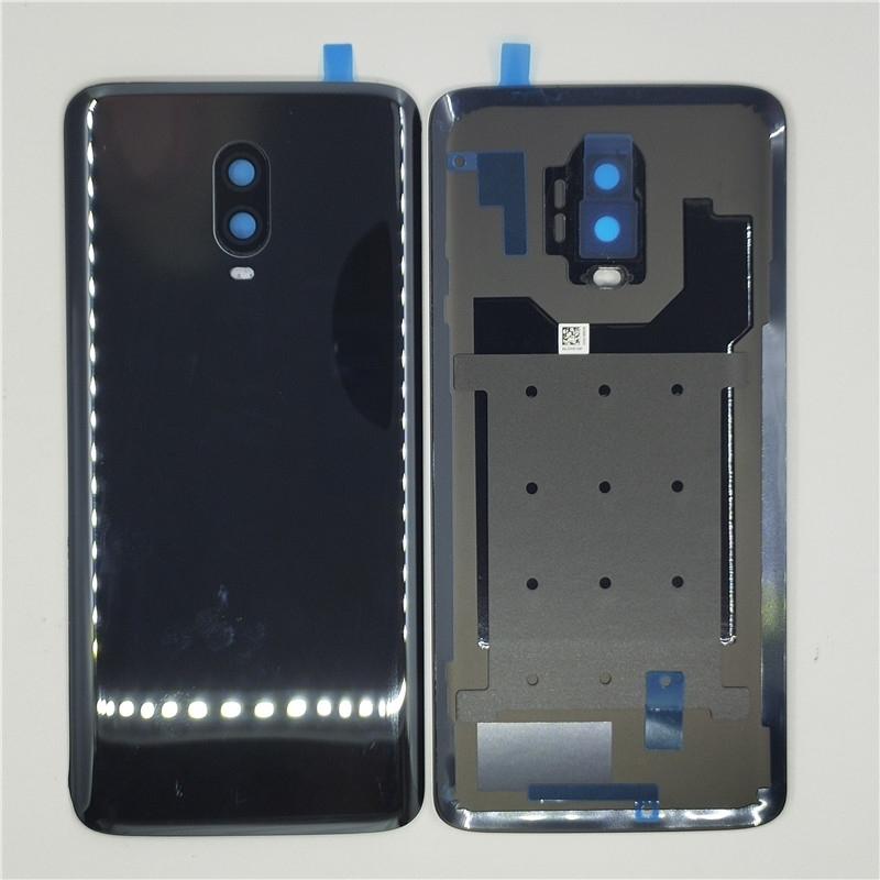 Glass Back Door Lid For OnePlus 6T Battery Cover Rear Housing Shell Panel With Camera Lens Adhesive Sticker