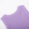 Knitted Vest Women Summer Solid Colour Slim Threaded Inner Tops Short Y2K Vests
