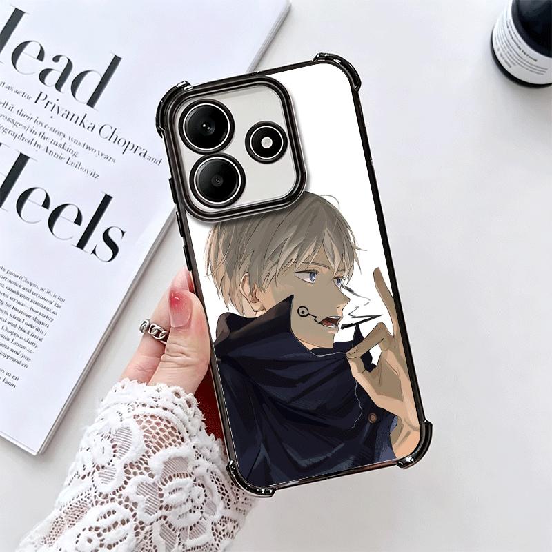 Anime Inumaki Toge JUJUSU Soft Phone Case For Xiaomi Redmi Note 14 15 Pro Plus 13 12 11S 11T 5G 10 9S 9 Plating Anti-Fall Fundas