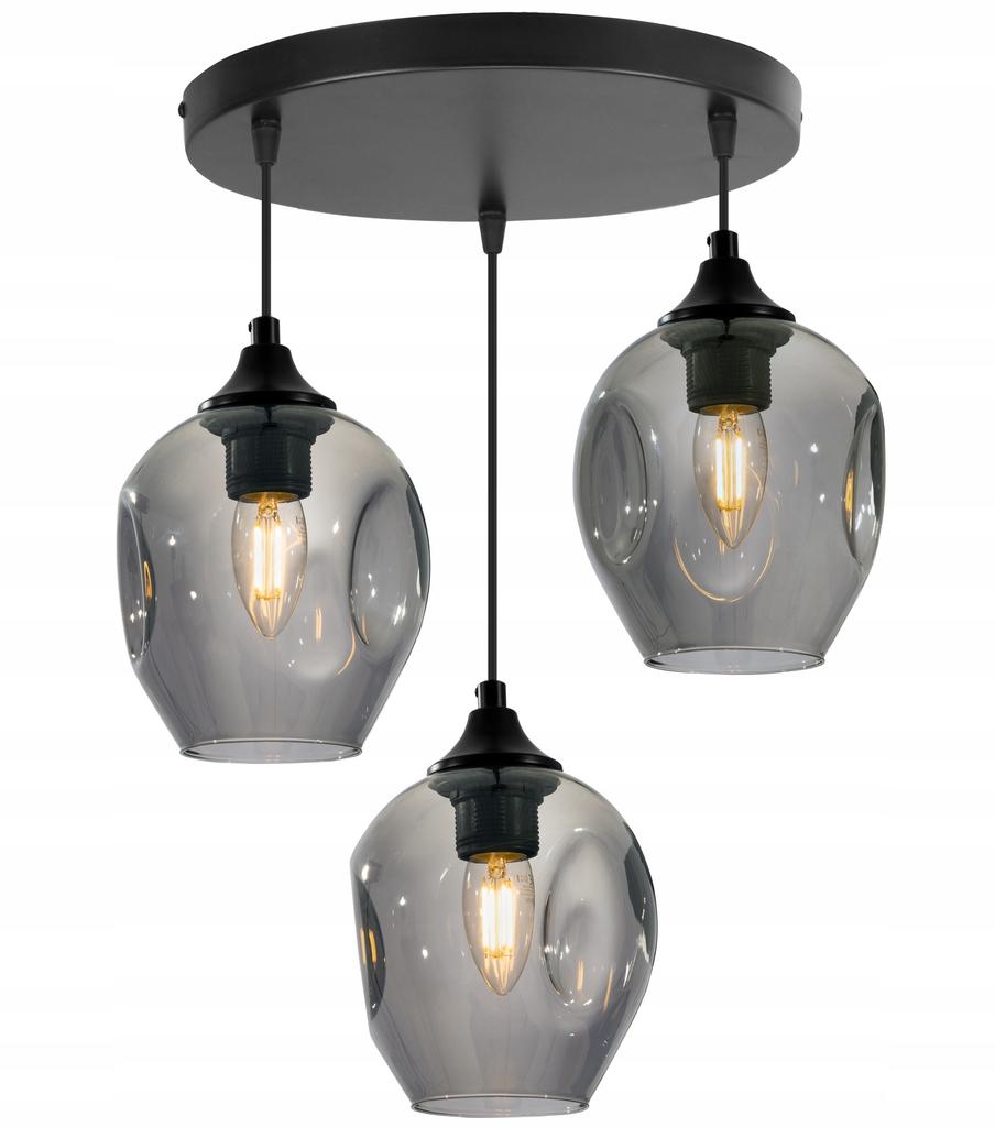 MODERN CEILING HANGING LAMP GLASS CHANDELIER