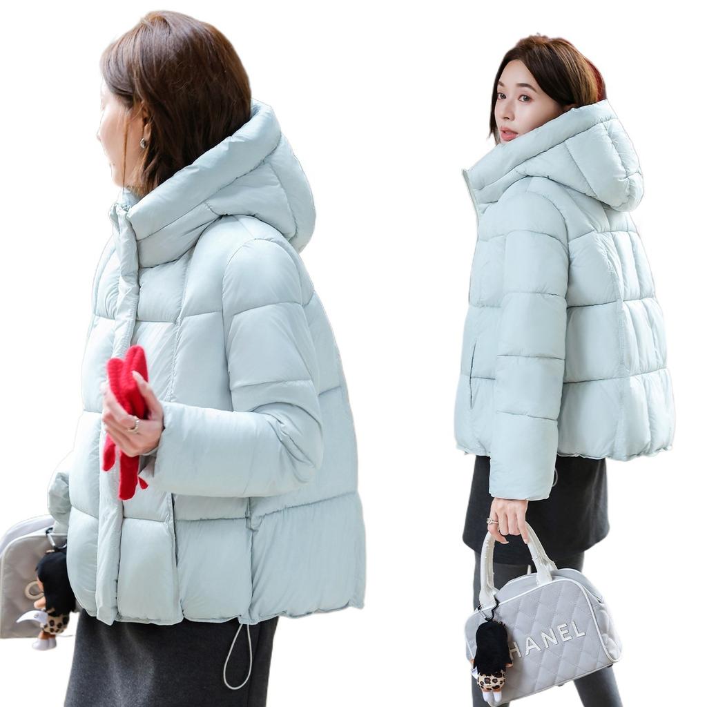 New winter European puffs short down cotton clothes women's foreign style thickened jackets student bread clothes tide