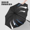 Straight rod 12K windproof skeleton Straight rod umbrella High density bumping cloth Simple plain color