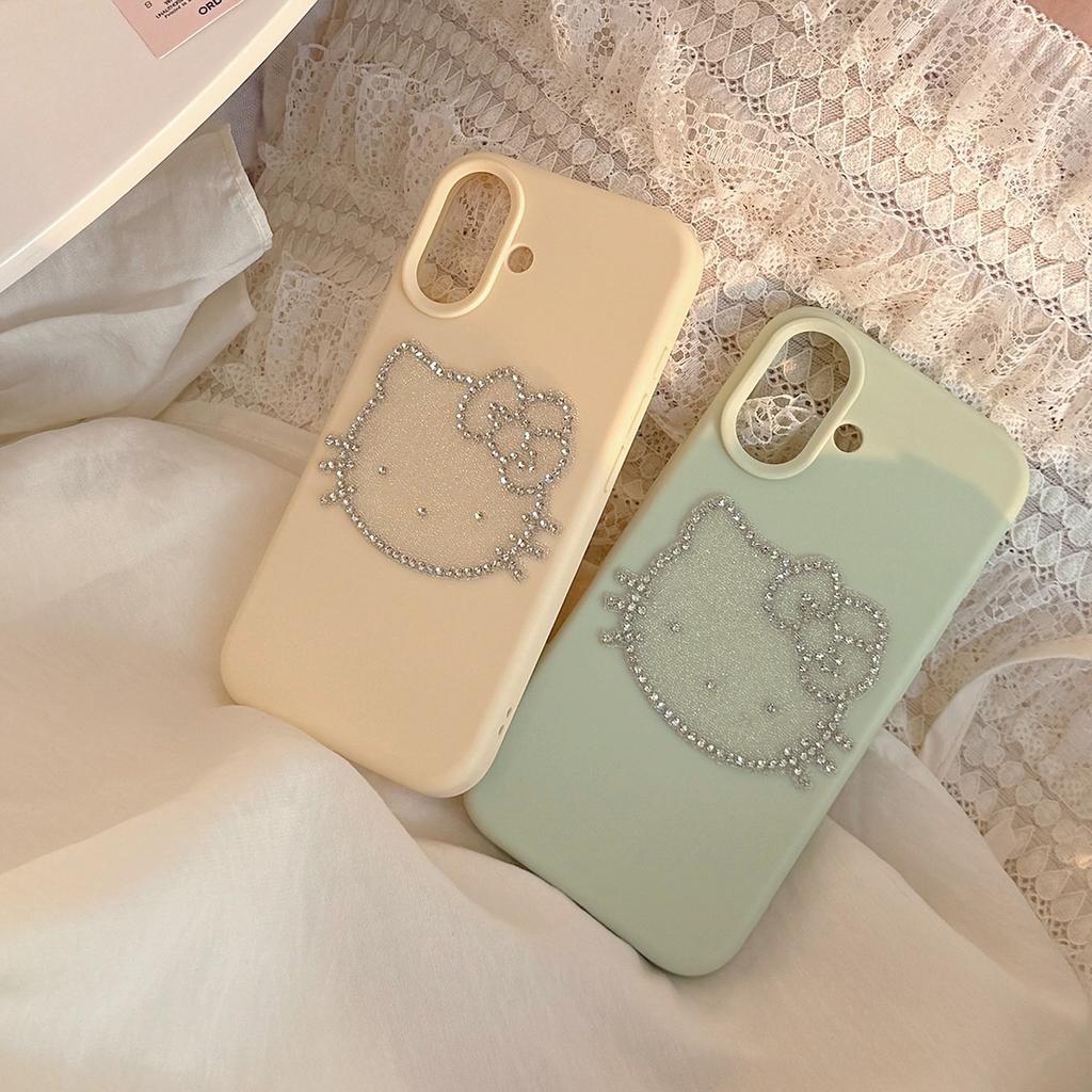 Funkelnde Katzen-iPhone Hülle für Apple iPhone 16, 17 und 18 Pro Max, Luxuriöses 3D Design, Sturzschutz