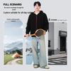 MINISO Contrast Color Casual Hooded Cardigan Sweatshirt