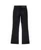 Uallong Black Western Washed Boots-Cut Denim Pants - Black