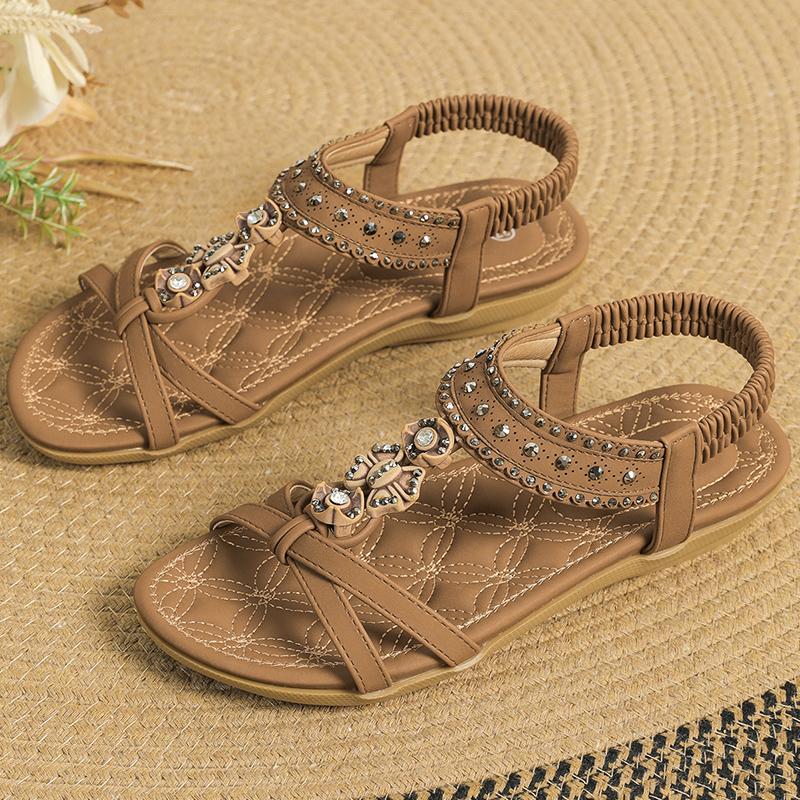 

Women s Sandals Soft Bottom Summer Sandals Low Heels Flat Sandals Shoes Woman Summer Footwear Women Classics Sandalias Mujer 36