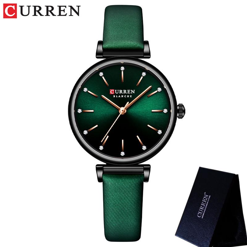 CURREN Women Watch Top Brand Luxury Blue Female Waterproof Clock Stainless Steel Bracelet Fashion Simple Ladies Wristwatch 9081