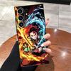 Case for Samsung Galaxy S25 Edge S23 Ultra S24 Plus S21 FE S20 Black Soft Phone Cover Anime D-Demon S-Slayer