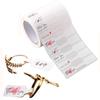 500PCS Multicolor Bracelet Necklace Ring Tags White Self-adhesive Stickers Decorative Hangtags