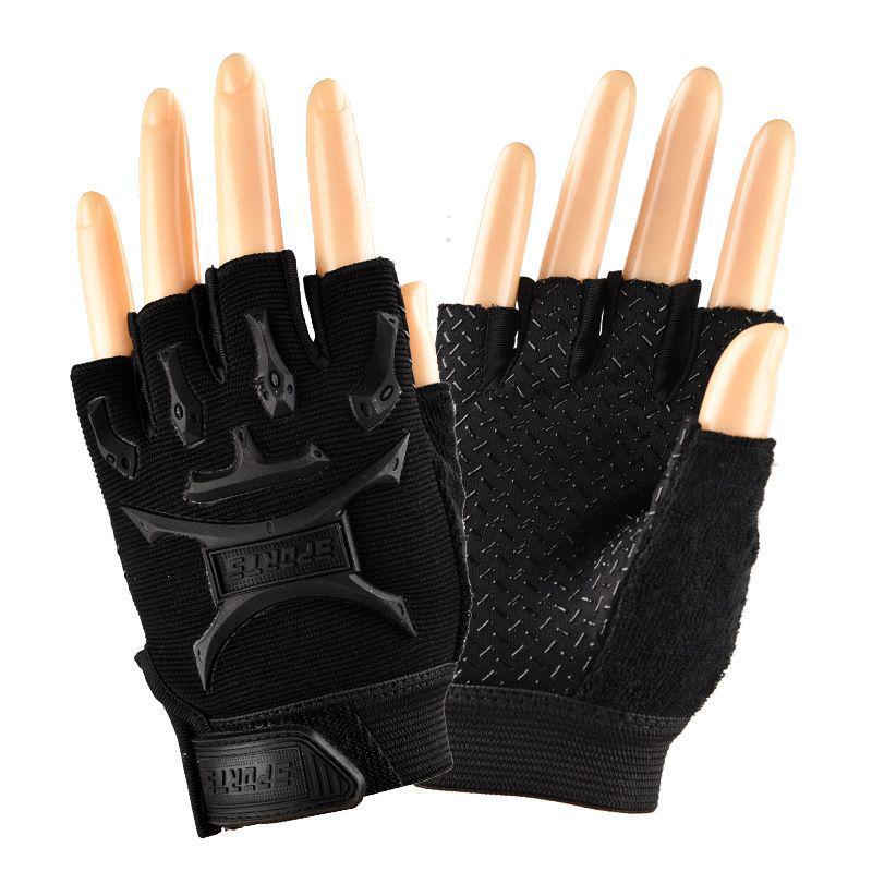 Guantes de Ciclismo Infantiles de Dibujos Animados - Transpirables, Antideslizantes, Guantes Deportivos de Medio Dedo para Niños y Niñas, Tallas Pequeña/Mediana