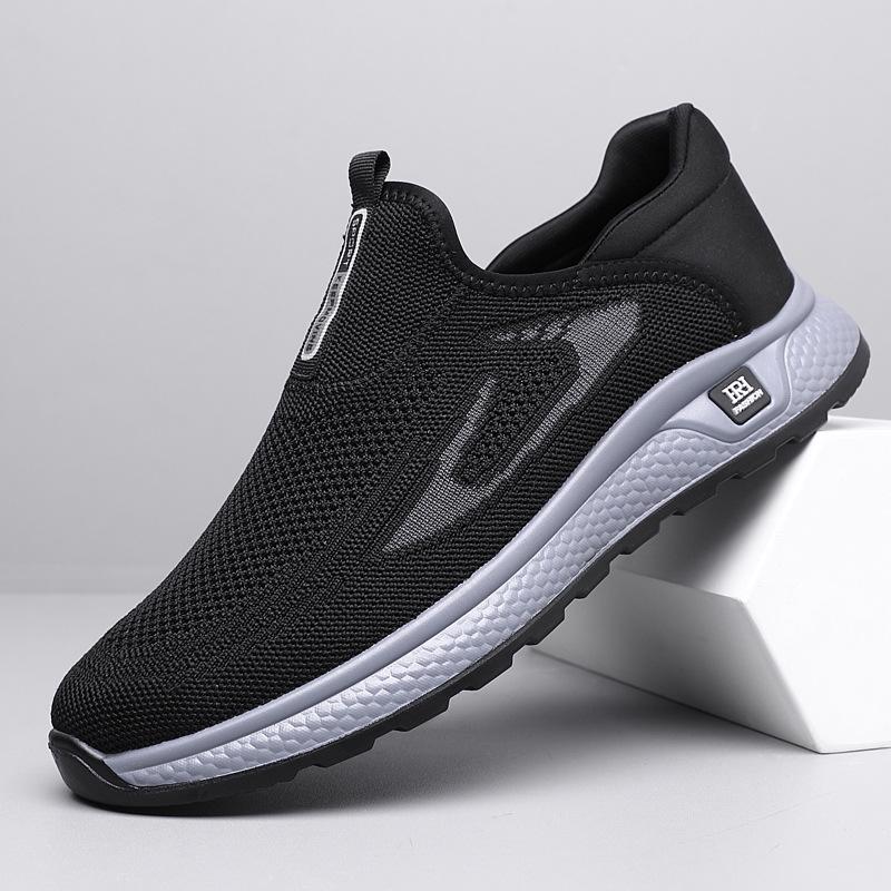 Men's shoes summer 2025 new breathable mesh shoes men's casual sports shoes soft-soled walking shoes men's 2025